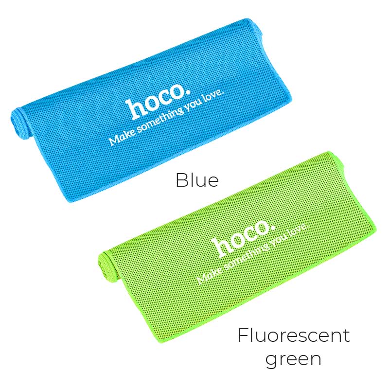 Cooling polyester towel for travel sport
