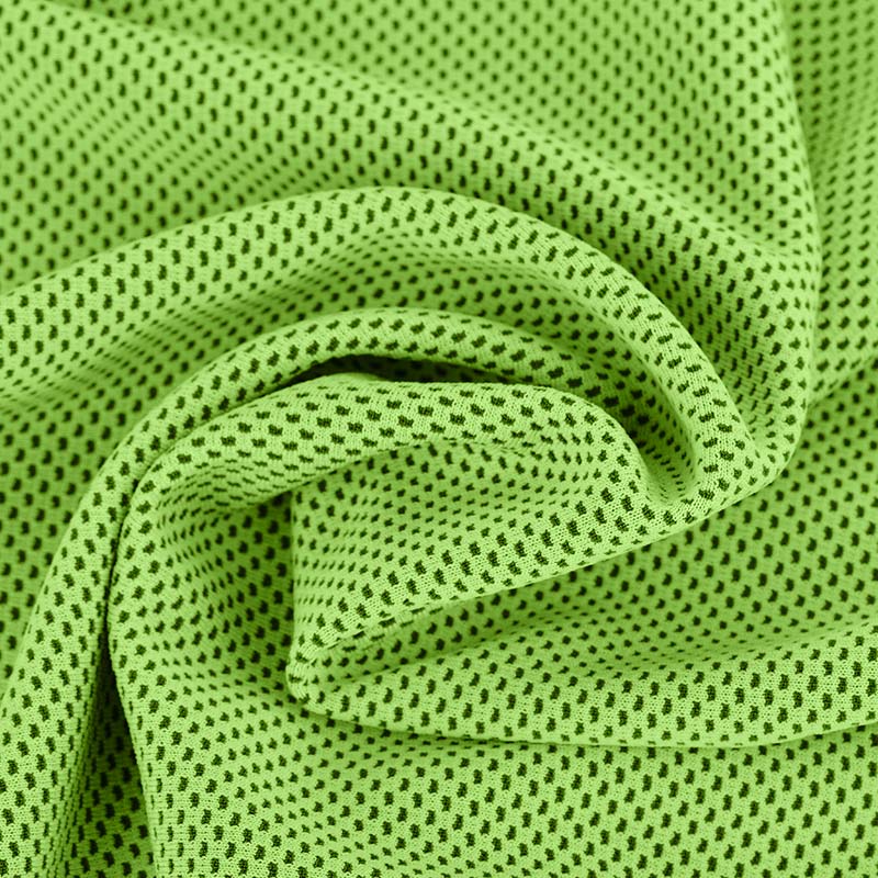Cooling polyester towel for travel sport