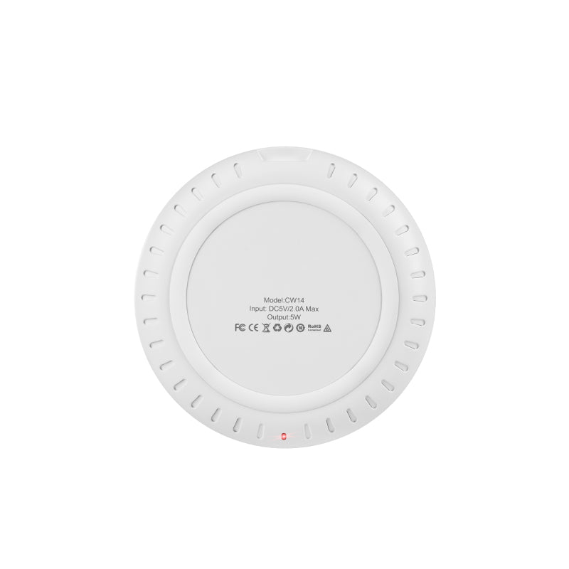 Wireless charger “CW14 Round” portable tabletop charging pad dock