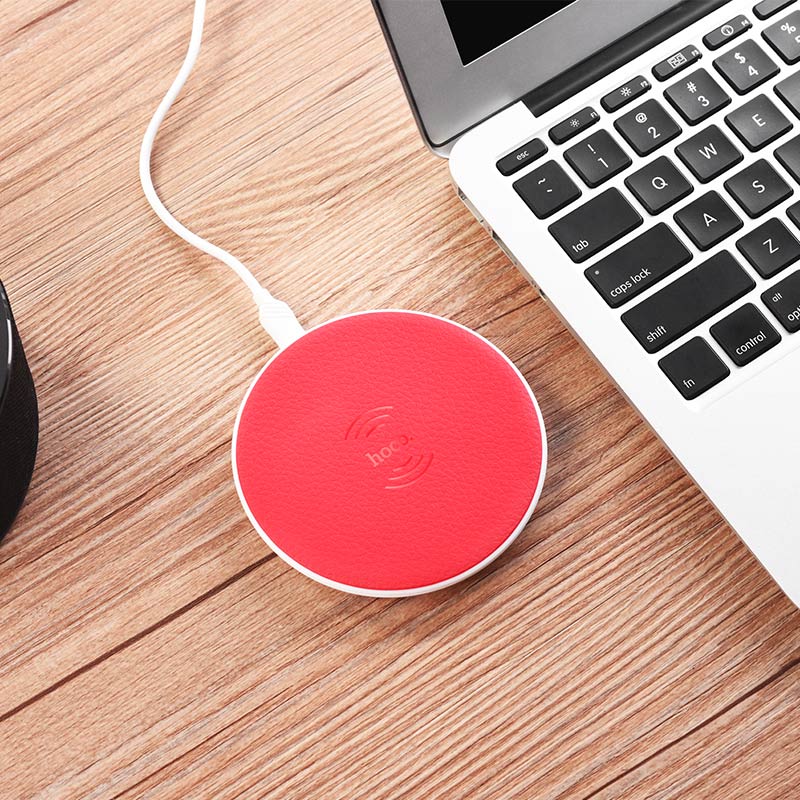 Wireless charger “CW14 Round” portable tabletop charging pad dock