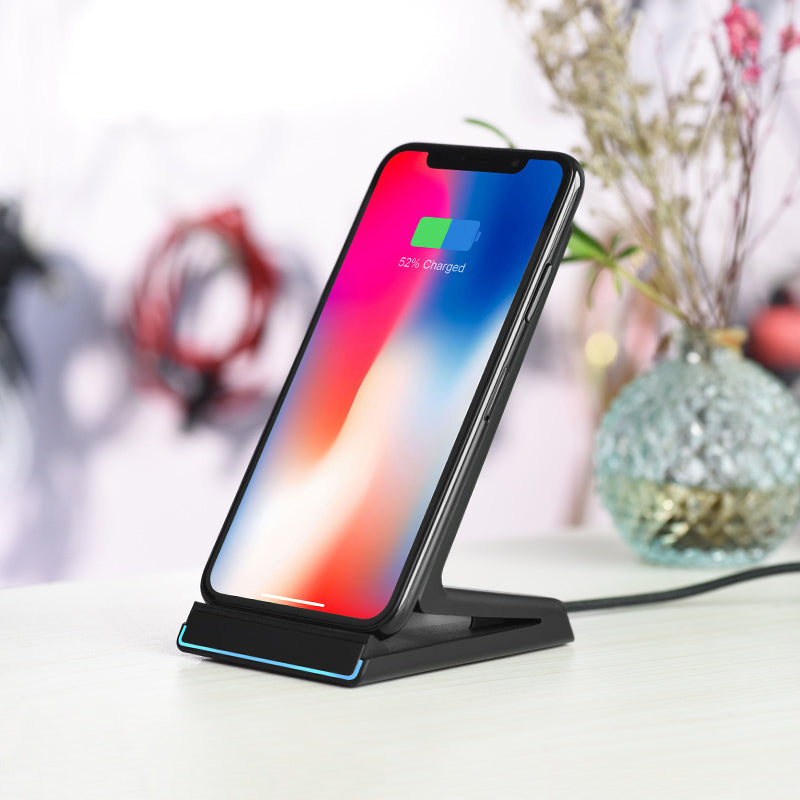 Wireless charger “CW1B Z-shape” portable tabletop charging dock