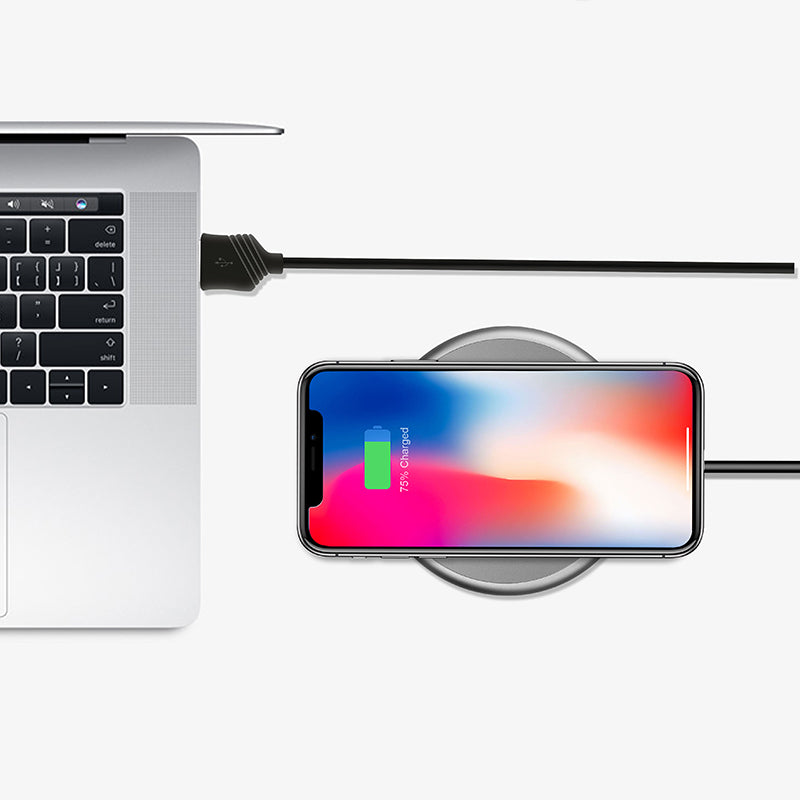Wireless charger “CW3A Round” portable tabletop charging dock