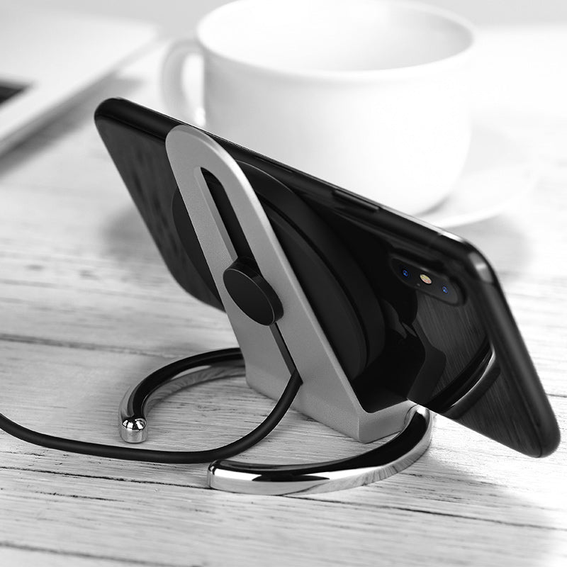 Wireless charger “CW5A Unhindered” portable tabletop charging dock