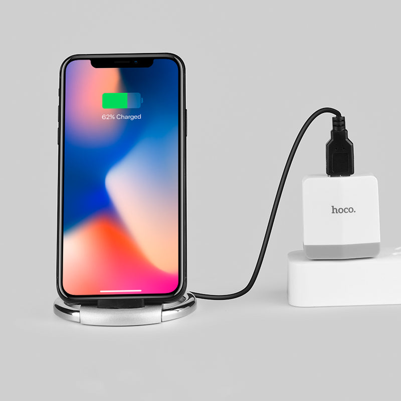 Wireless charger “CW5A Unhindered” portable tabletop charging dock