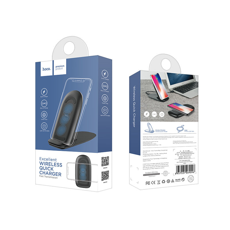 Wireless charger “CW7 Excellent” portable tabletop charging dock