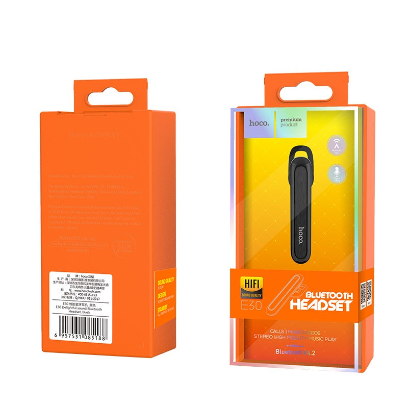 Wireless headset “E30 Delightful sound” earphone with mic