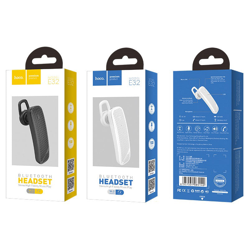 Wireless headset “E32 Dazzling sound” earphone with mic