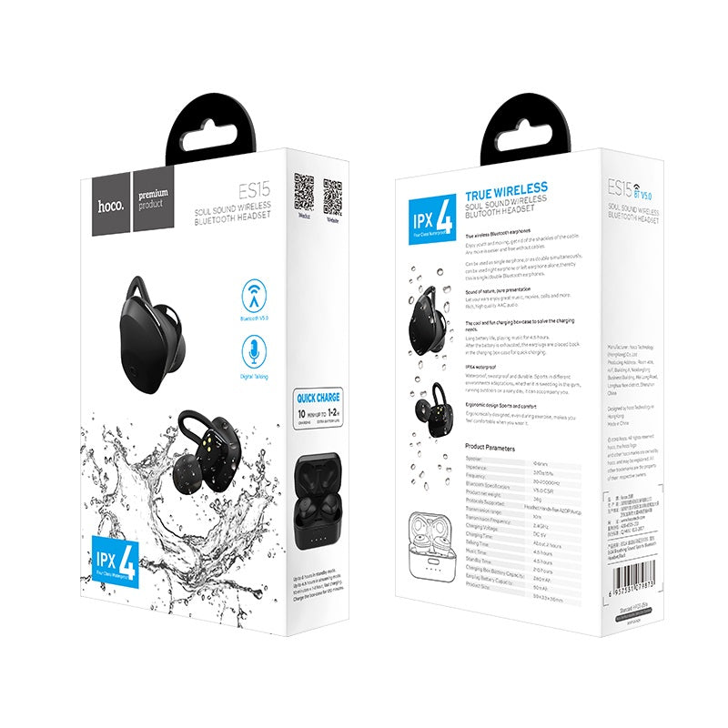 True wireless earphones “ES15 Soul sound” headset with mic