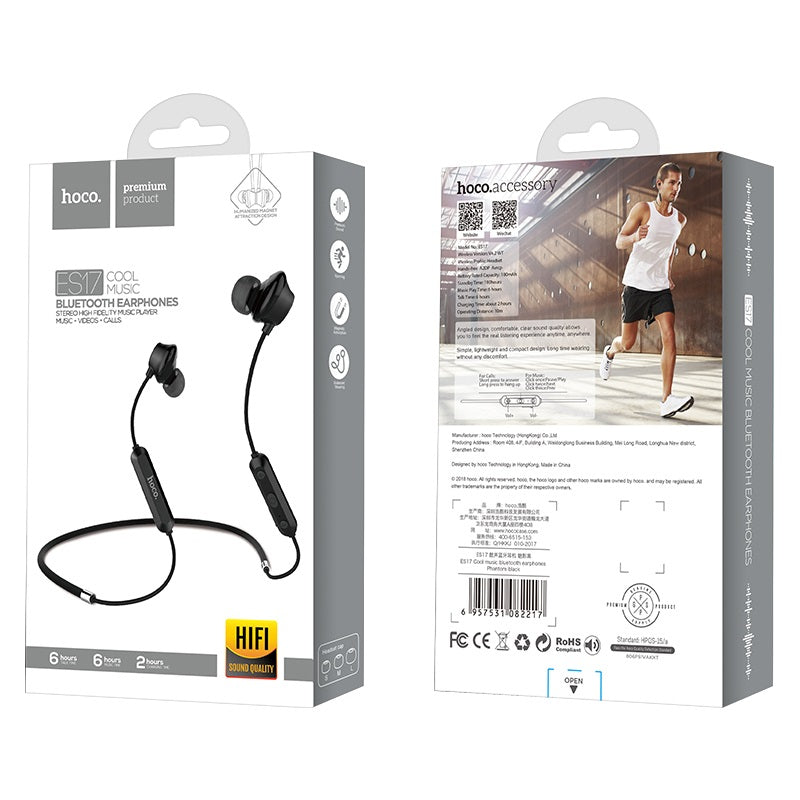 Wireless earphones “ES17 Cool music” sport headset with mic