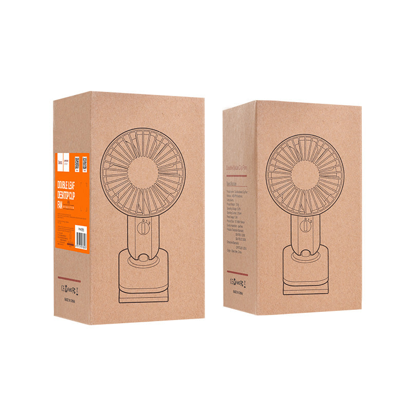 USB fan “F9 Double leaf” desktop clip adjustable angle