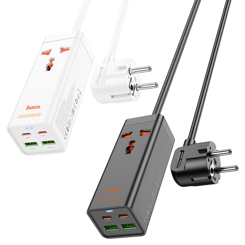 Power strip “AC10A Barry” PD65W GaN + QC3.0 + 1 socket EU