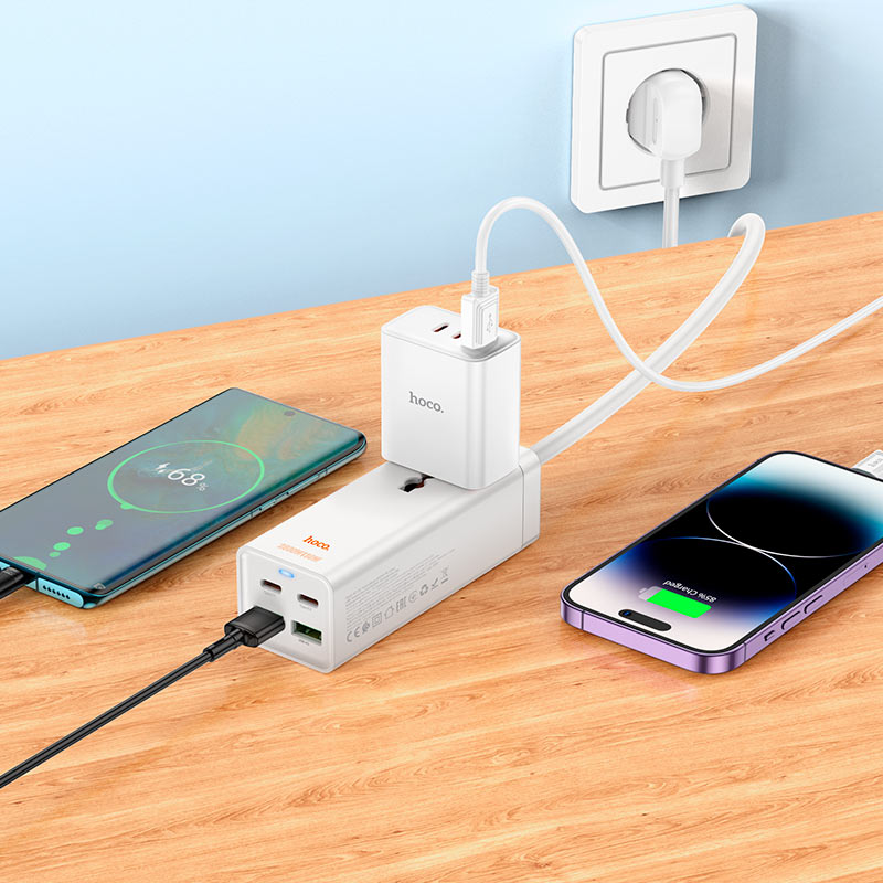 Power strip “AC10A Barry” PD65W GaN + QC3.0 + 1 socket EU