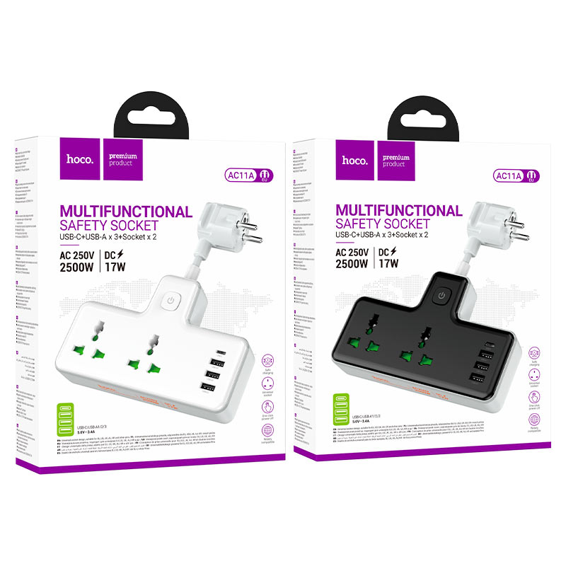 Power strip “AC11A Voyage” 2 sockets EU