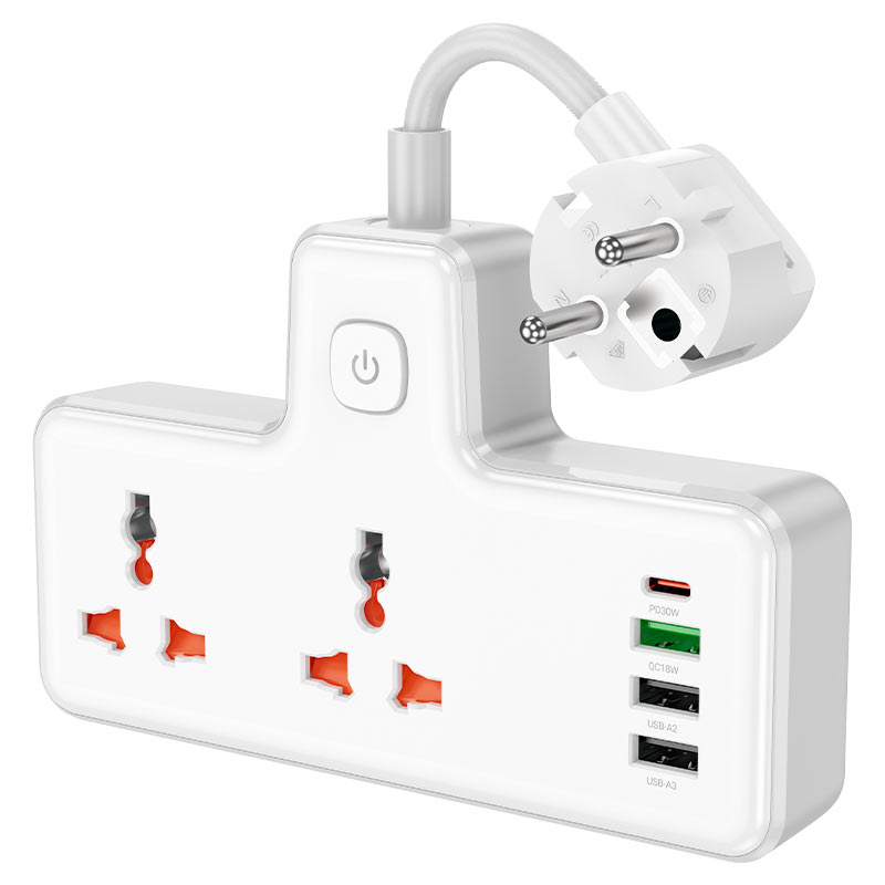 Power strip “AC12A Reise” PD30W + QC3.0 + 2 sockets EU