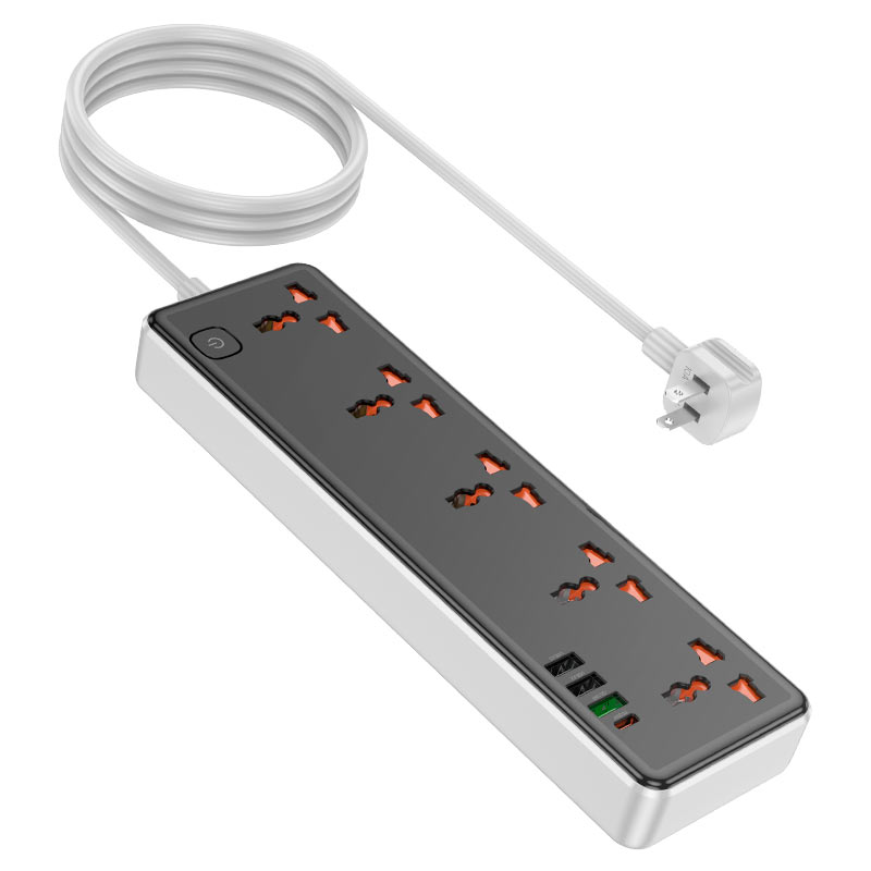 Power strip “AC14 Rico” PD30W + QC3.0 + 5 sockets US