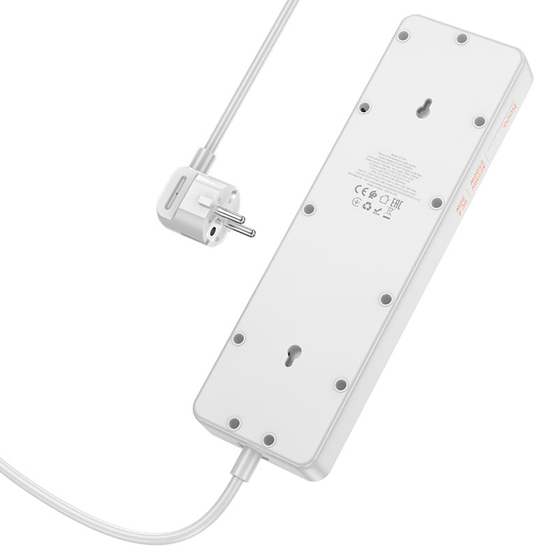 Power strip “AC14A Rico” PD30W + QC3.0 + 5 sockets EU