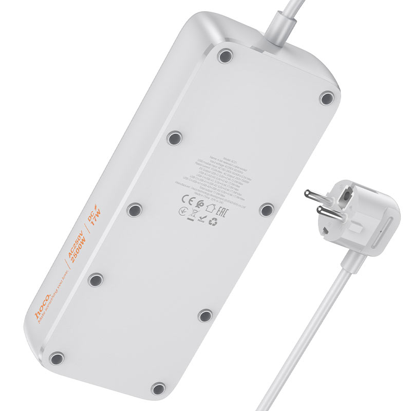 Power strip “AC21 Sunlight” 4 ports + 4 sockets EU / GER