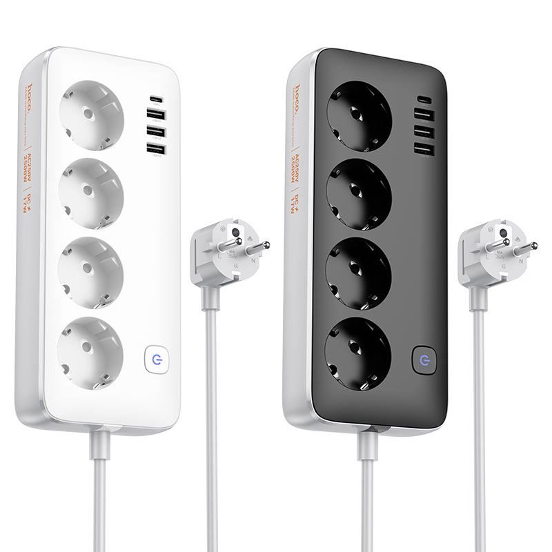 Power strip “AC21 Sunlight” 4 ports + 4 sockets EU / GER