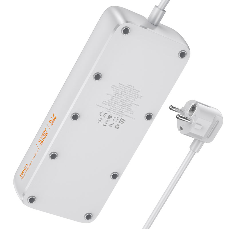 Power strip “AC22 Sunlight” PD30W 4 ports + 4 sockets EU / GER