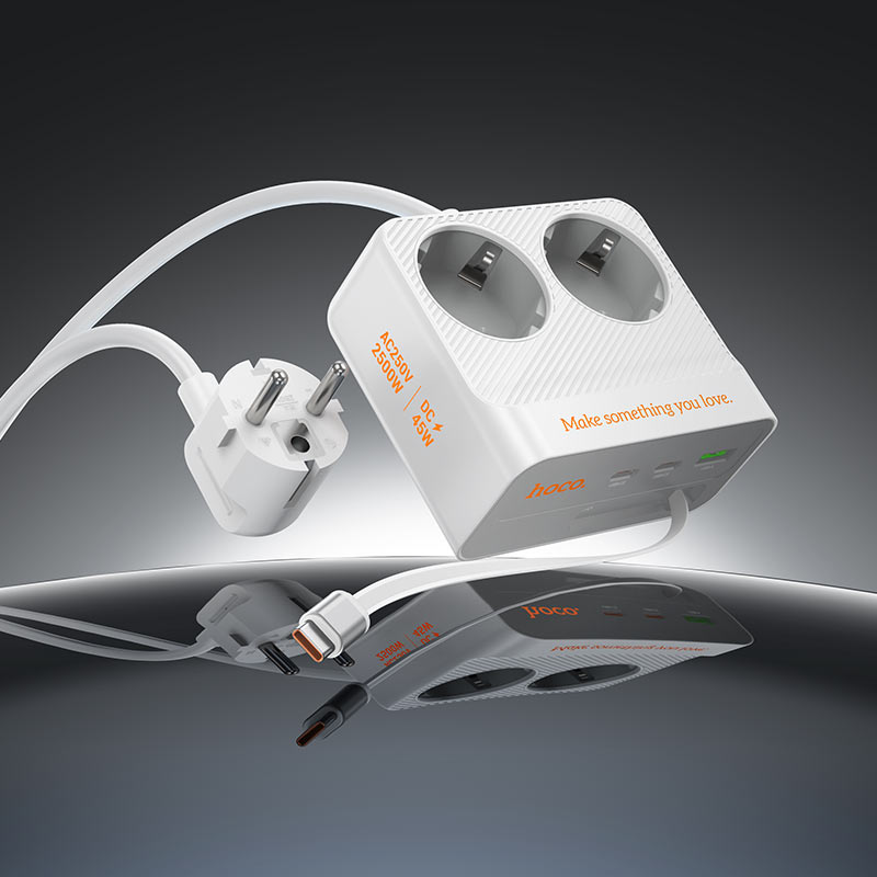 Power strip “AC28 Descanso” PD45W 4 outputs + 2 sockets EU / GER