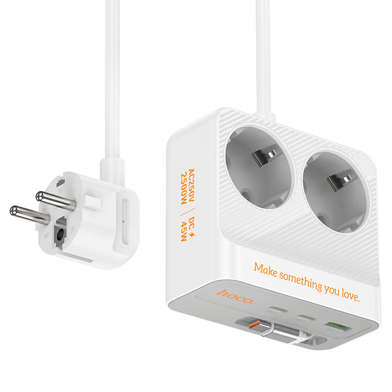 Power strip “AC28 Descanso” PD45W 4 outputs + 2 sockets EU / GER