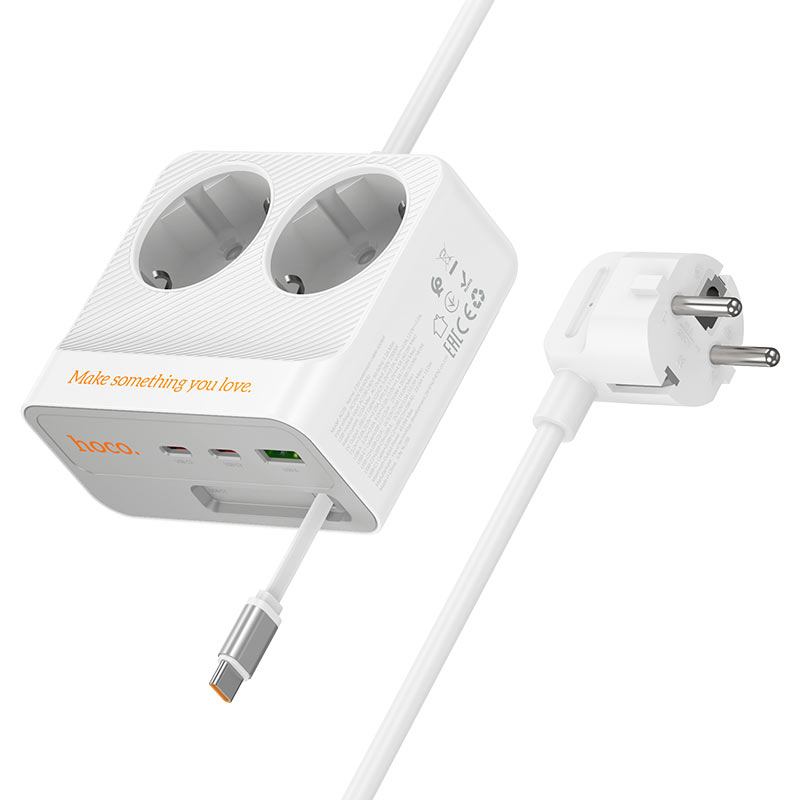 Power strip “AC28 Descanso” PD45W 4 outputs + 2 sockets EU / GER