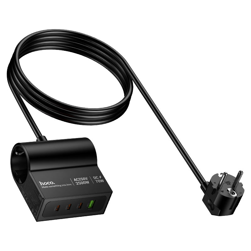 Power strip “AC34 Win” PD70W 4 ports + 2 sockets EU / GER