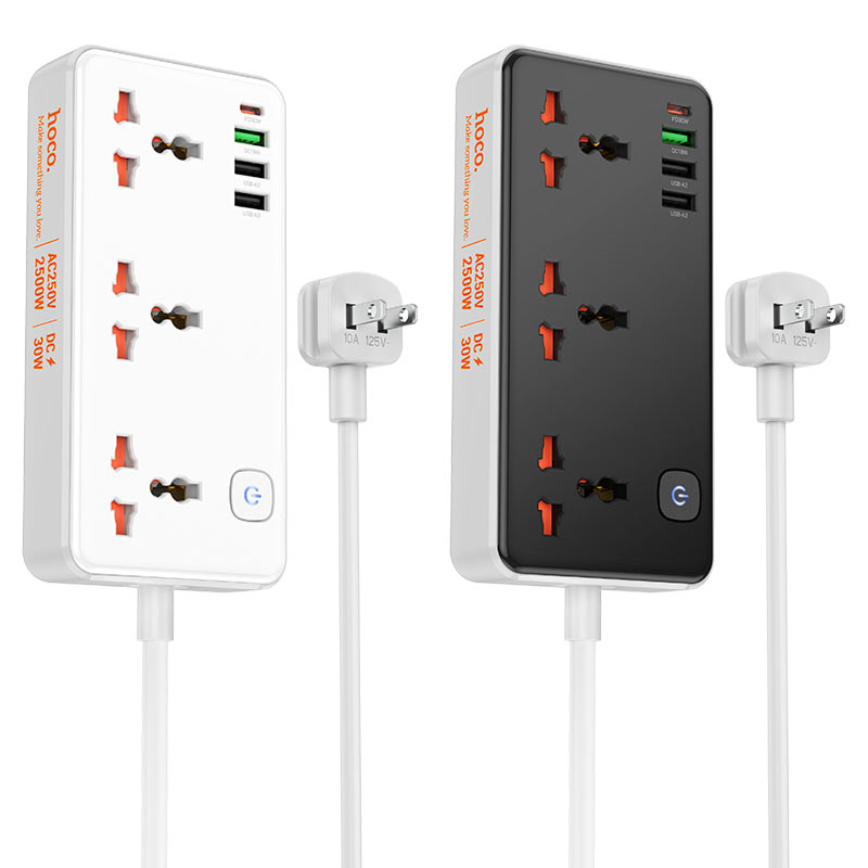 Power strip “AC8 Storm” PD30W + QC3.0 + 3 sockets US