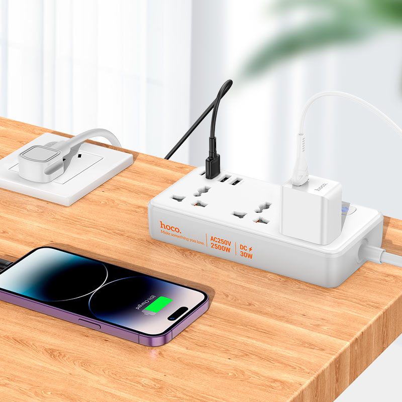 Power strip “AC8 Storm” PD30W + QC3.0 + 3 sockets US