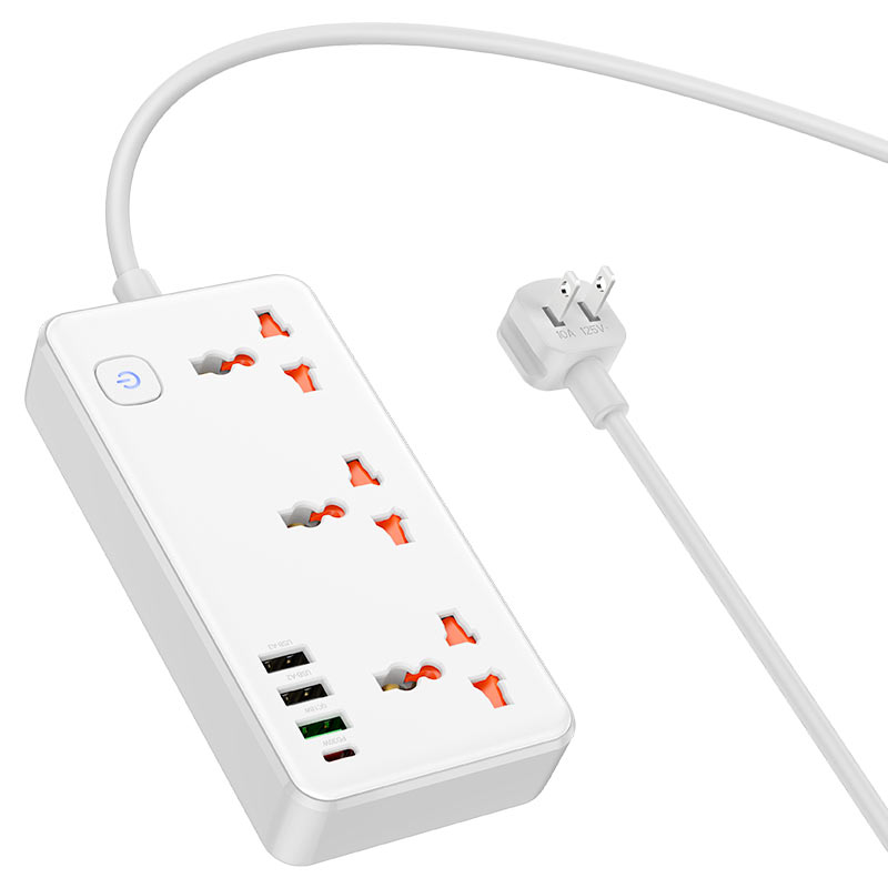 Power strip “AC8 Storm” PD30W + QC3.0 + 3 sockets US