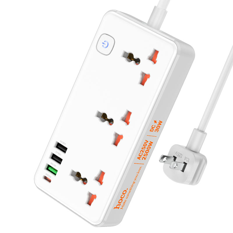 Power strip “AC8 Storm” PD30W + QC3.0 + 3 sockets US