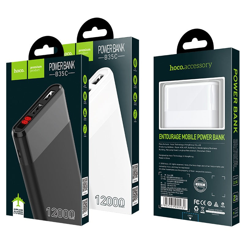 Power bank “B35C Entourage” 12000mAh dual USB output
