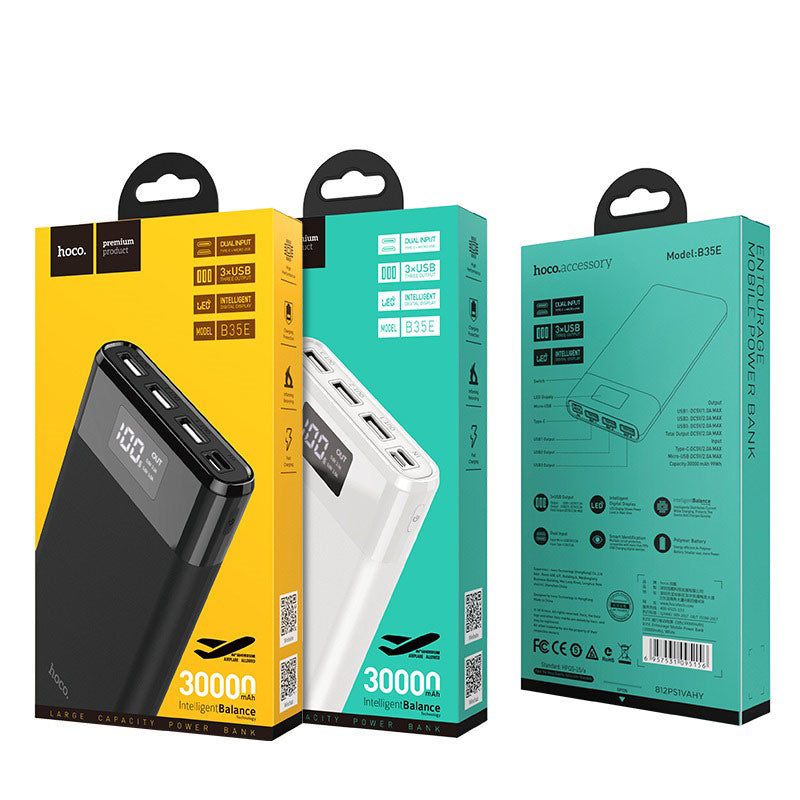 Power bank “B35E Entourage” 30000mAh triple USB output
