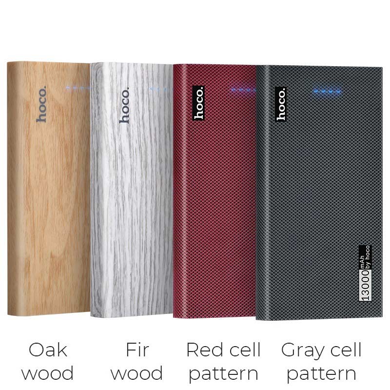 Power bank “B36 Wooden” 13000mAh dual USB output