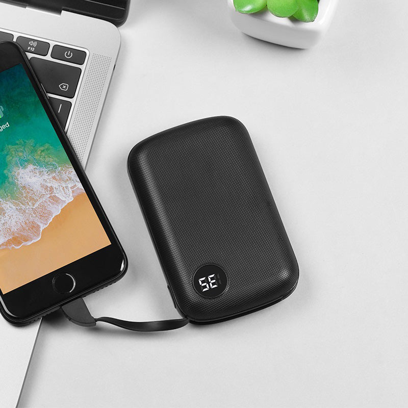 Power bank “B38 Extreme” 10000mAh single USB built-in Lightning cable