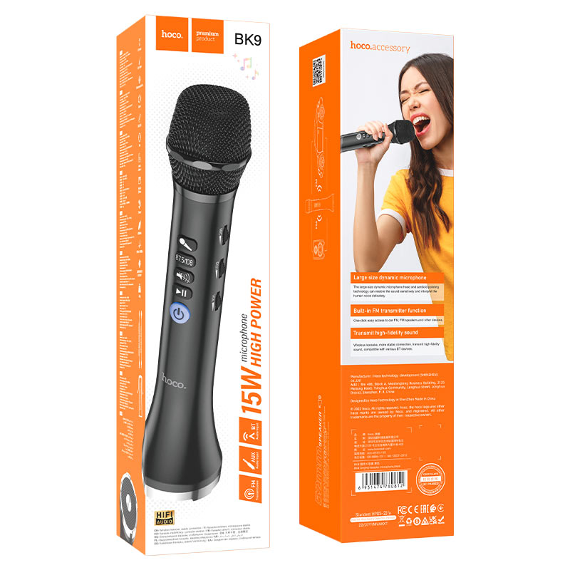 Microphone “BK9 Singing” wireless karaoke mic