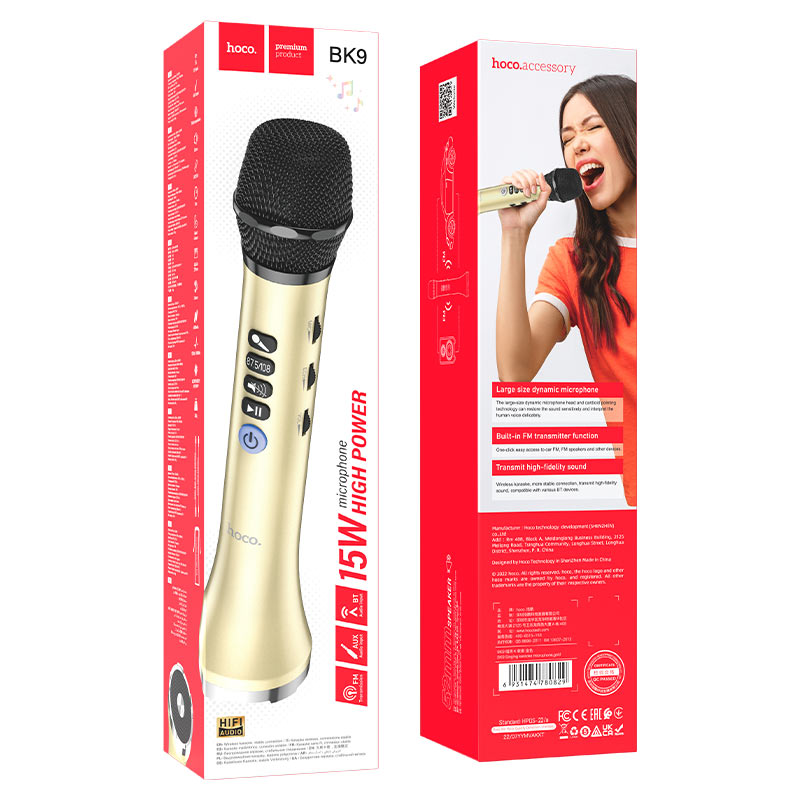 Microphone “BK9 Singing” wireless karaoke mic