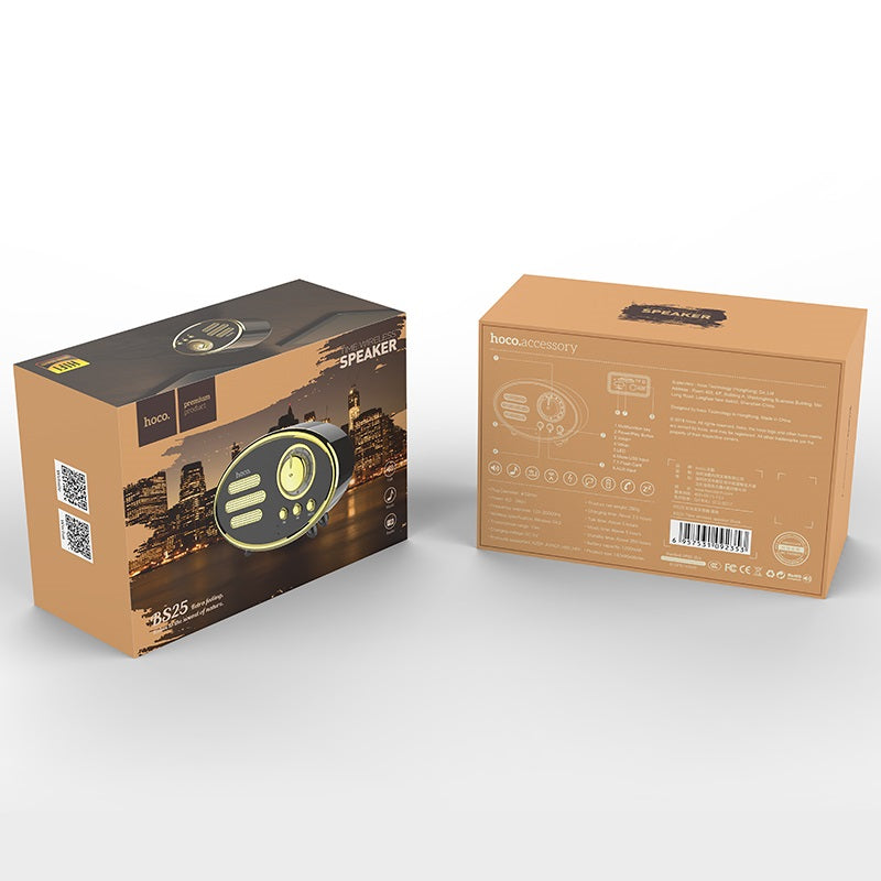 Wireless speaker «BS25 Time» retro portable loudspeaker