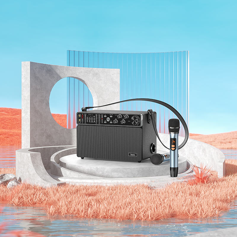 Wireless speaker “BS50 Chanter” portable loudspeaker with two microphones