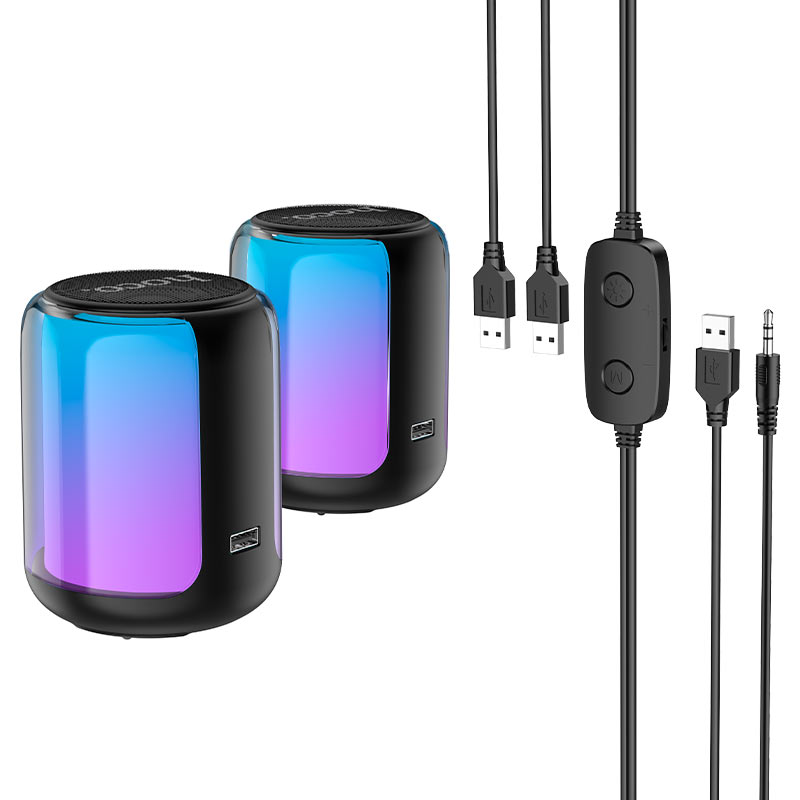 Wireless and wired speakers “BS56 Colorful” 2-in-1 for PC