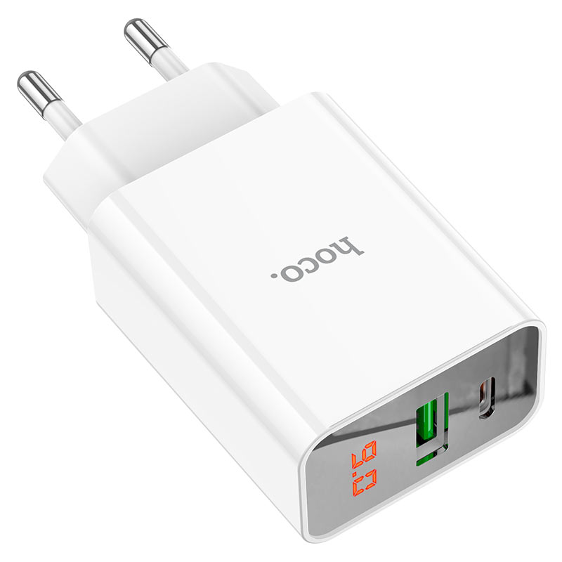 Wall charger “C100A” PD20W + QC3.0 EU set with cable