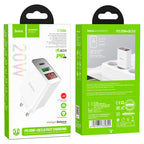 Wall charger “C100A” PD20W + QC3.0 EU set with cable