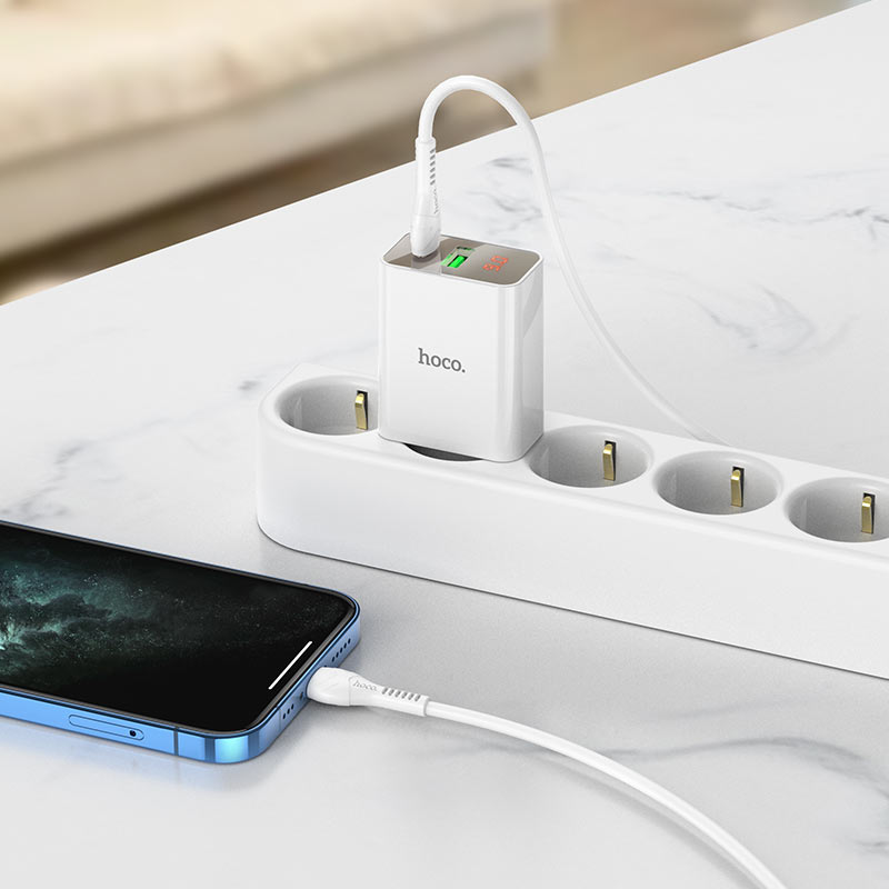 Wall charger “C100A” PD20W + QC3.0 EU set with cable