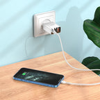Wall charger “C100A” PD20W + QC3.0 EU set with cable