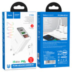 Wall charger “C100A” PD20W + QC3.0 EU set with cable