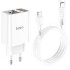 Wall charger “C100A” PD20W + QC3.0 EU set with cable