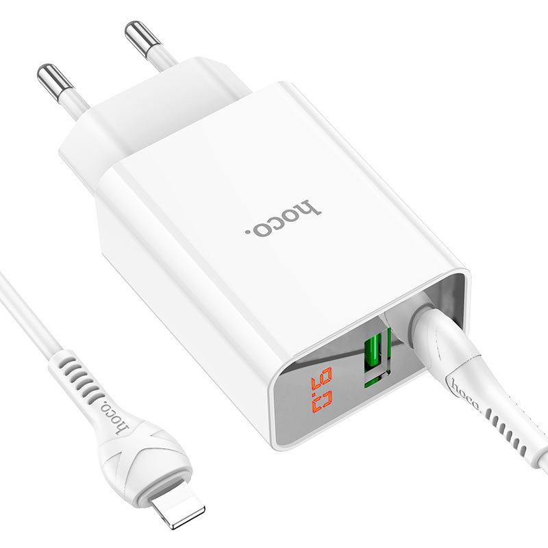 Wall charger “C100A” PD20W + QC3.0 EU set with cable
