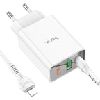 Wall charger “C100A” PD20W + QC3.0 EU set with cable