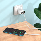Wall charger “C100A” PD20W + QC3.0 EU set with cable