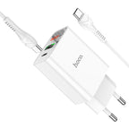 Wall charger “C100A” PD20W + QC3.0 EU set with cable